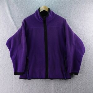 Vintage‎ REI Co-op Mens M Purple Fleece Jacket Full Zip Outdoor Casual Core Warm